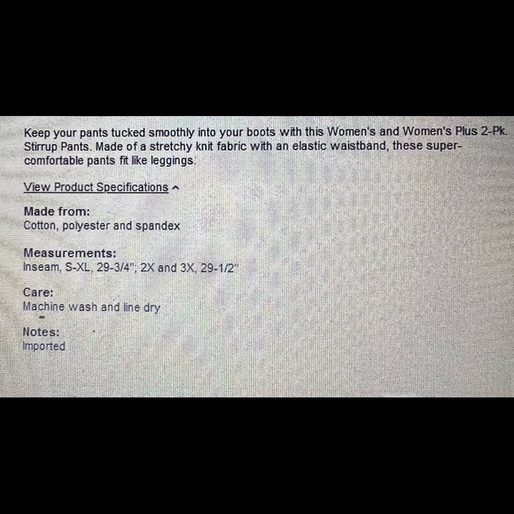 LTD Commodities Women's 2-Pk. Stirrup Pants (L) Navy/Wine - Picture 5 of 5